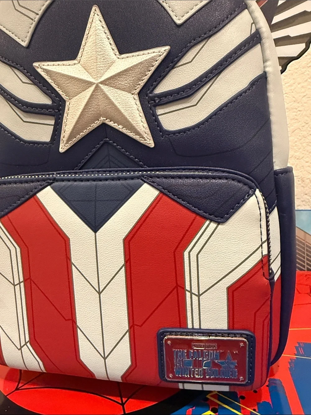 MARVEL Falcon x Captain America Winter Soldier Backpack NWT